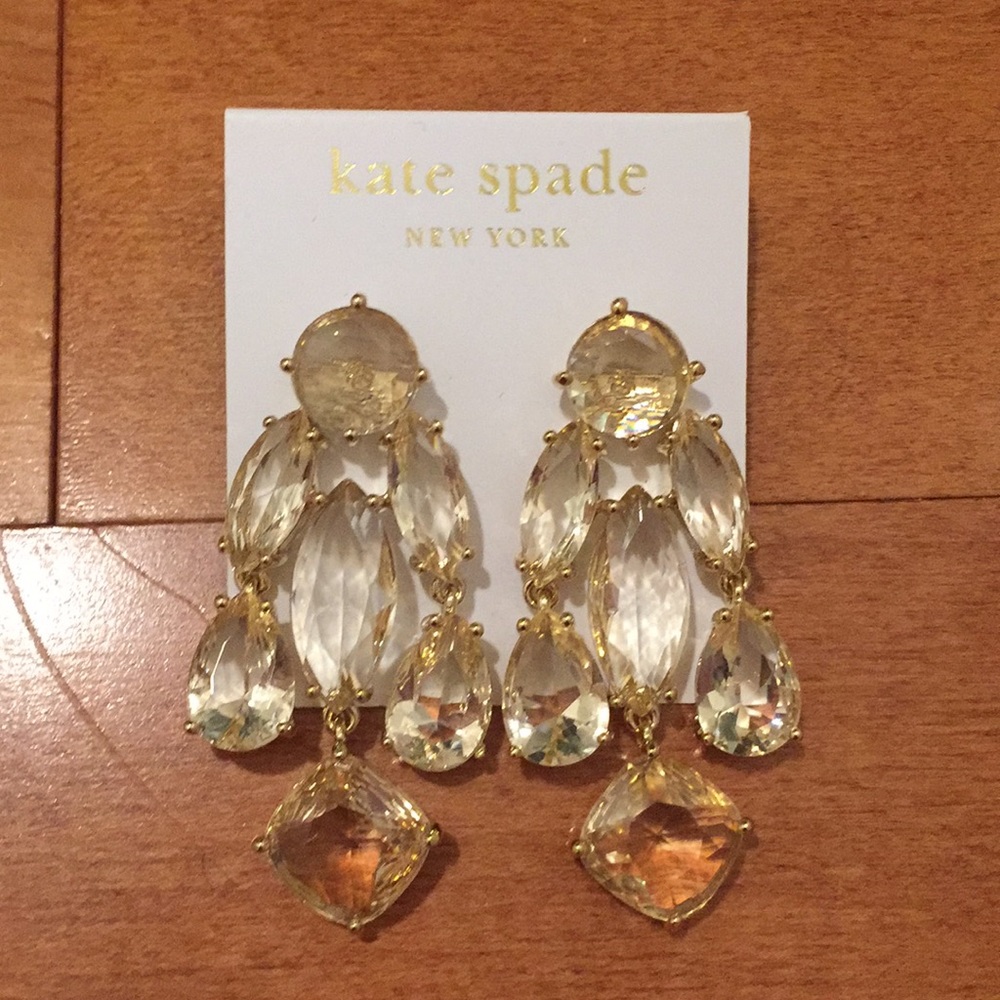 NEW Kate Spade ♠️ Chandelier Earrings W. Dustbag - Picture 4 of 7